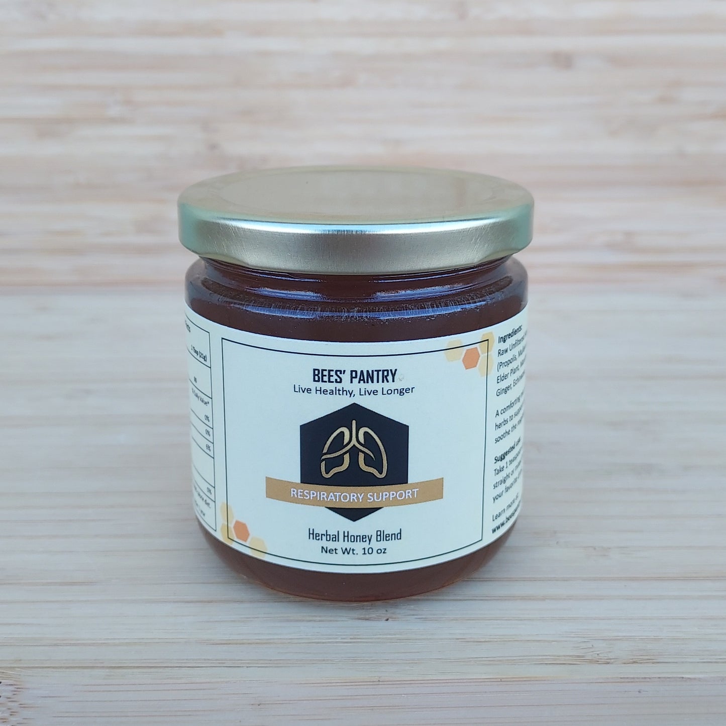 Respiratory Support Herbal Honey Blend - 10 oz.