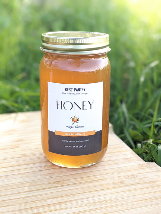 Raw Orange Blossom Honey 24 oz.