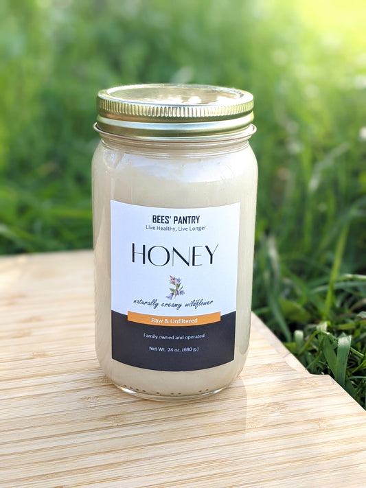 Raw Creamy Wildflower Honey 24 oz