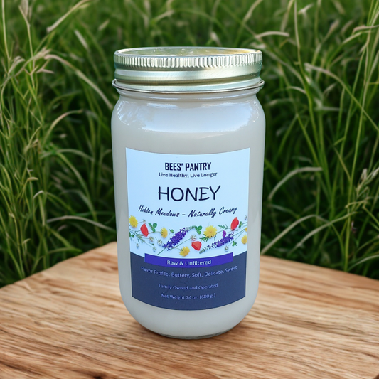 Hidden Meadows - Naturally Creamy Raw Honey 24 oz